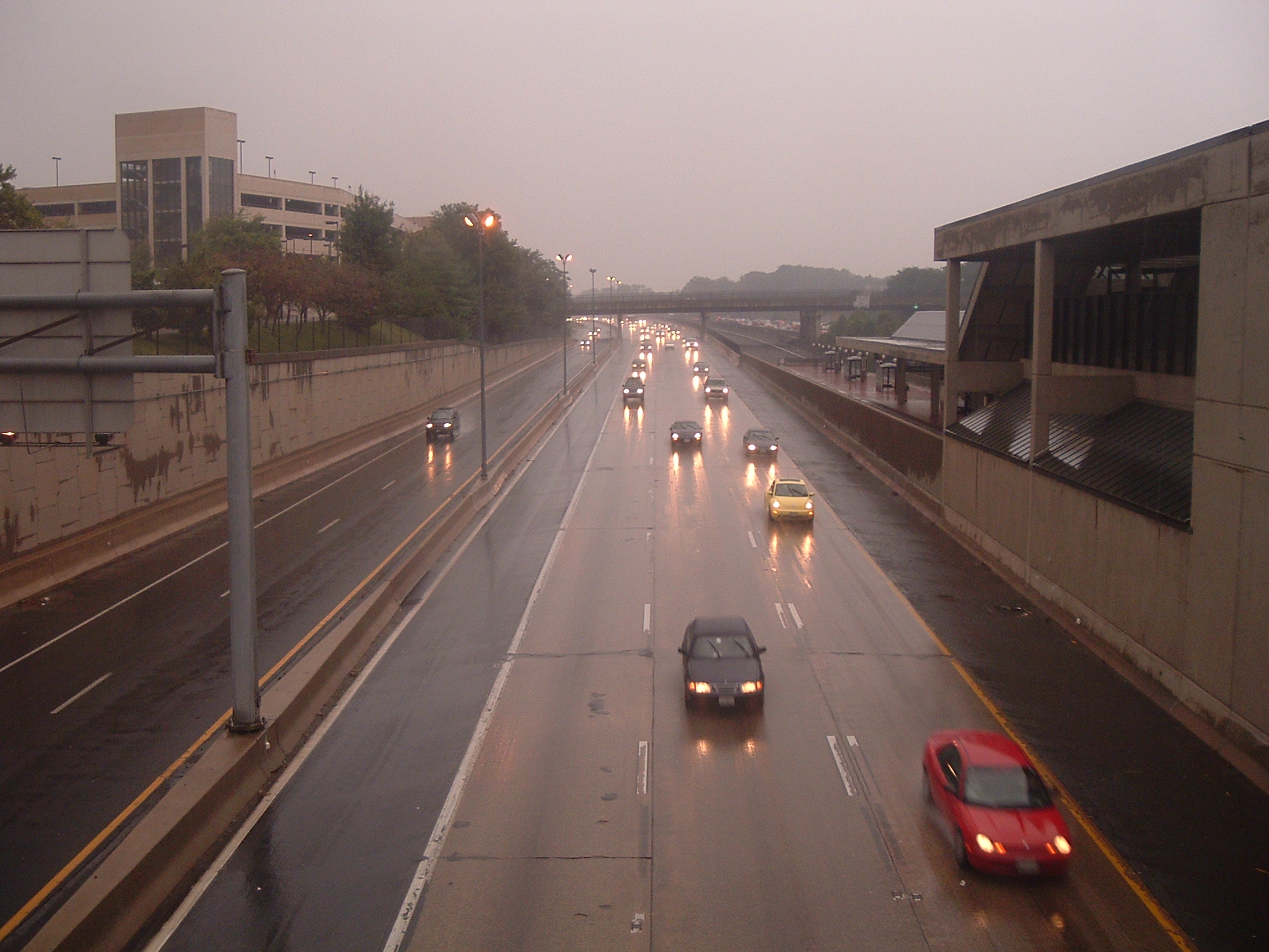 rain on highway