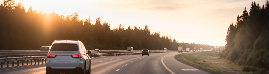 Car on the road