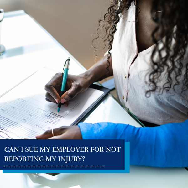 injured worker signing papers