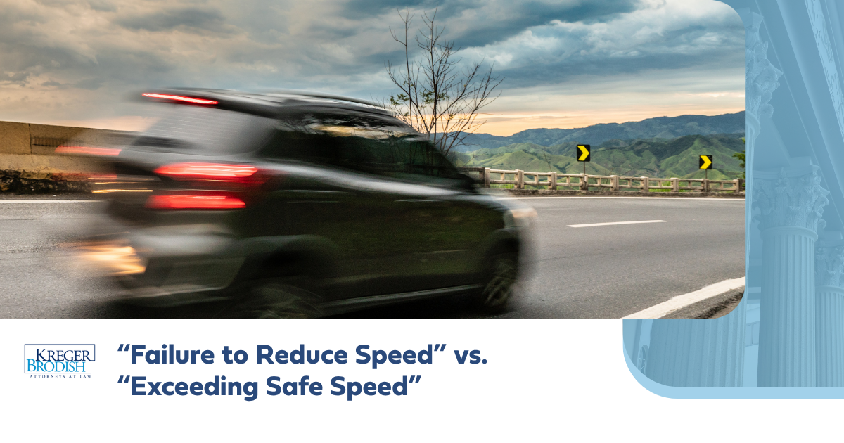 “Failure to Reduce Speed” vs. “Exceeding Safe Speed” in NC