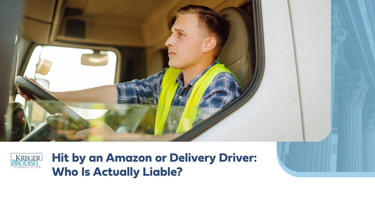Hit by an Amazon or Delivery Driver in NC Who Is Actually Liable