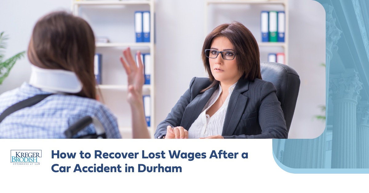 How to Recover Lost Wages After a Car Accident in Durham